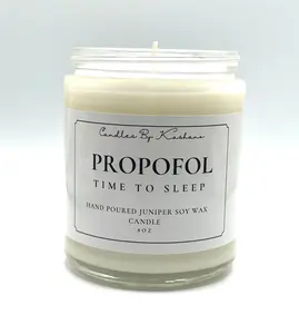 Propofol Candle - Frosted Juniper Scented Candle 402g in Glass Jar