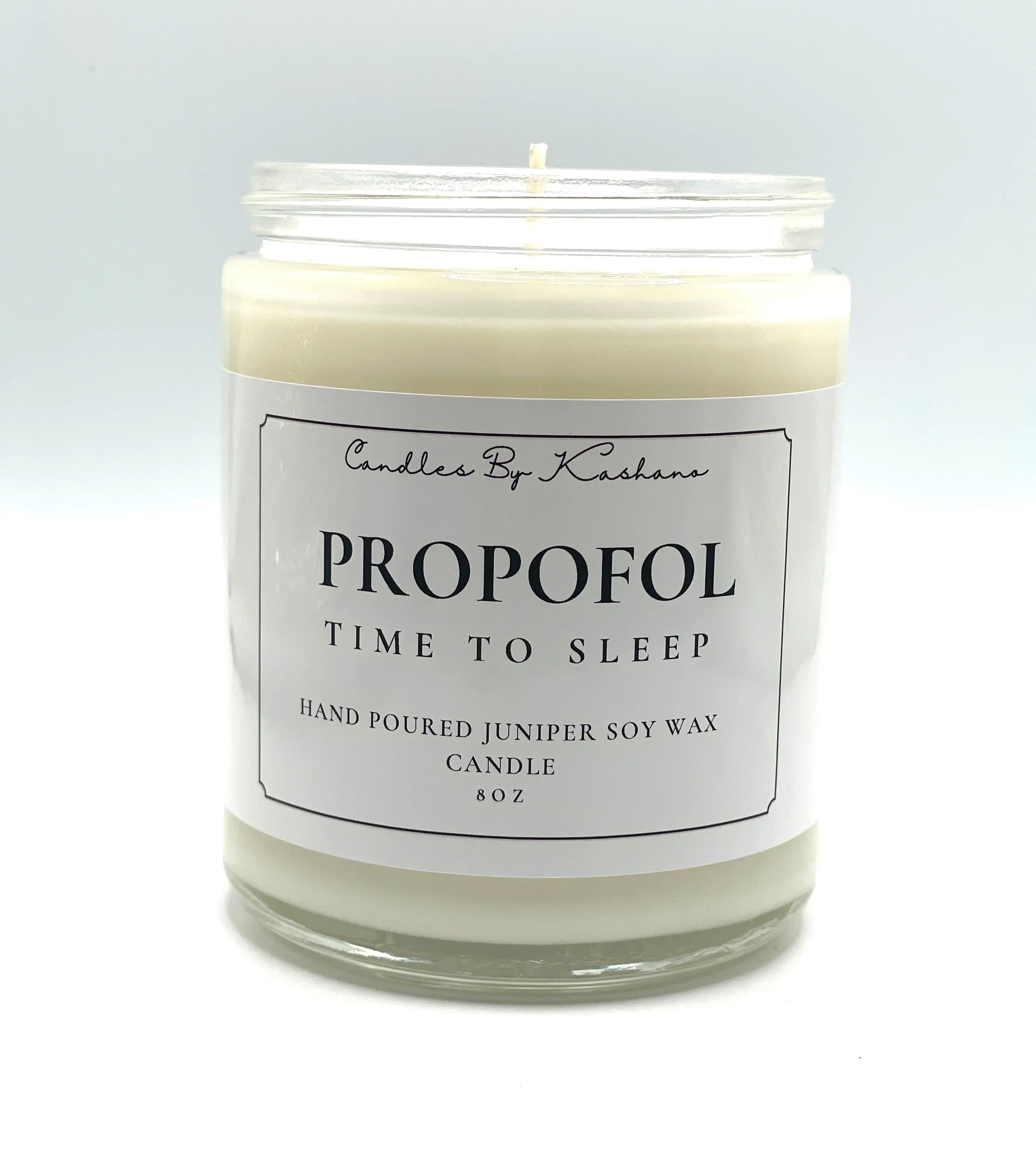 Propofol Candle - Frosted Juniper Scented Candle 402g in Glass Jar