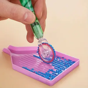 7pcs/set Rhinestone Painting Drill Pen Roller Scroll Wheel Head And Glue Wax Embroidery Cross Stitch Accessories