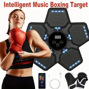 Upgraded Smart Music Boxing Machine, Wall-mounted Boxing Trainer With Boxing Gloves, Suitable For Home And Indoor Electronic Boxing Fitness Equipment, Thanksgiving And Christmas Gifts