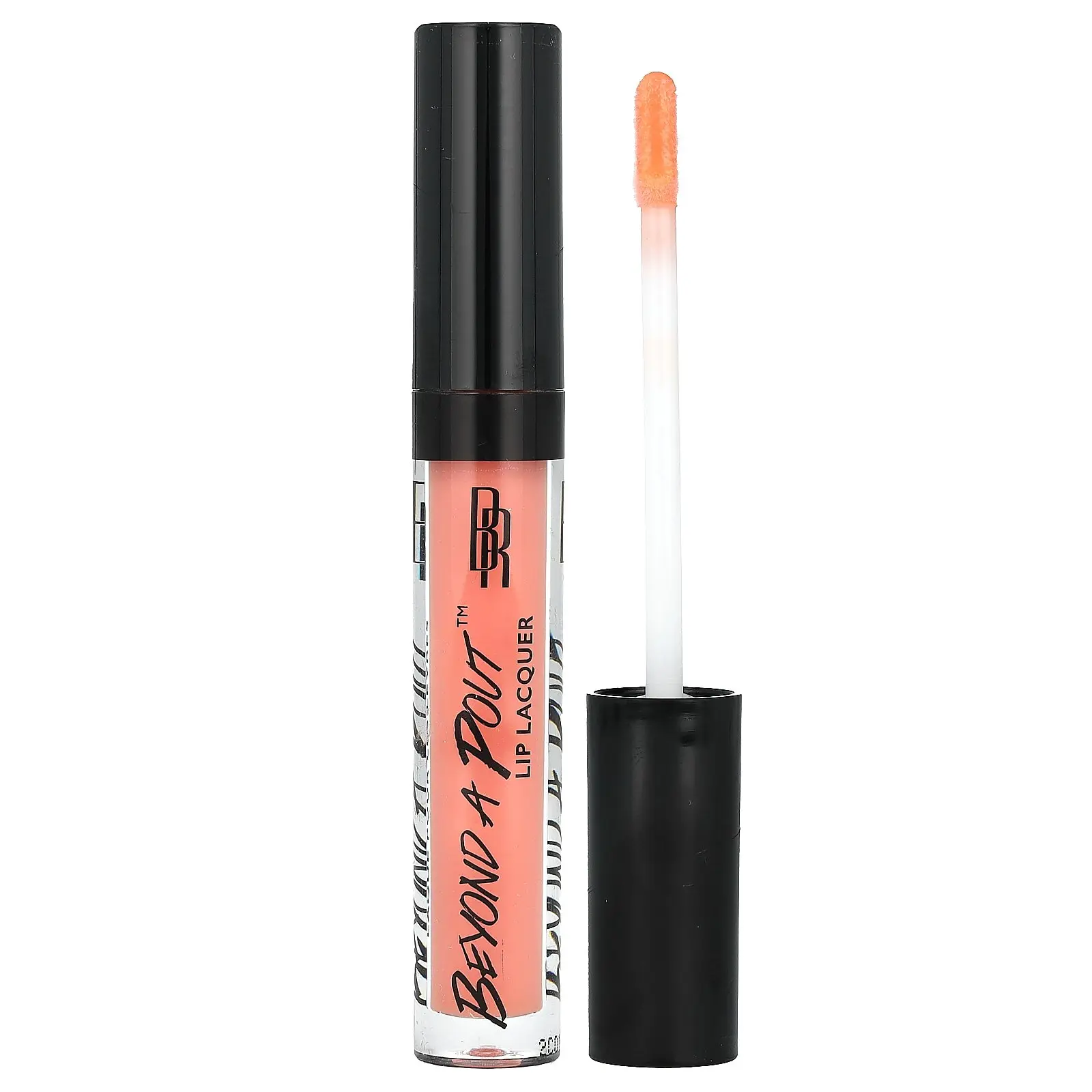 Black Radiance Beyond A Pout, Lip Lacquer, 1320059 Heat Wave, 0.12 fl oz (3.5 ml)