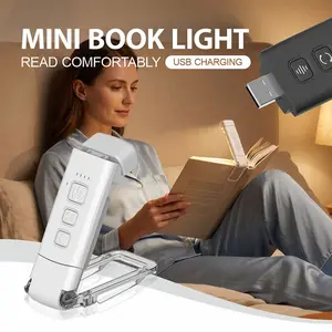LED Mini Reading Clip Light, Portable and Lightweight, Ideal for Book Lovers, Compact Design for Easy Carrying, Perfect for Reading Enthusiasts