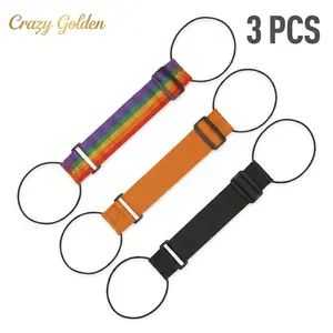 Luggage compartment fixing straps, backpack shoulder straps, luggage fixing straps, travel multi-functional suitcase binding straps, external hook and loop fasteners