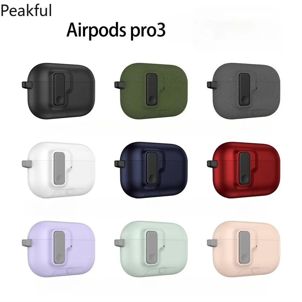 AirPods Pro 3 Protective Case with Lock, Popular Multi-Color Hard Shell Cover, Anti-Drop Slim Design Earbud Case, lightweight & durable construction, great for travel essentials, outdoor adventures, daily carry and keeping earbuds safe