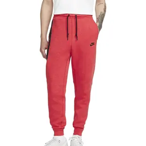 Men's Nike Sportswear Tech Red/Black Fleece Joggers (FB8002 672)