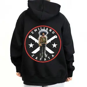 Emiliano Zapata Graphic Hoodie Sweatshirt T-Shirt Oversized Outfits Casual, Chicanos Clothing, Cholo Chicana Chicano Vibes