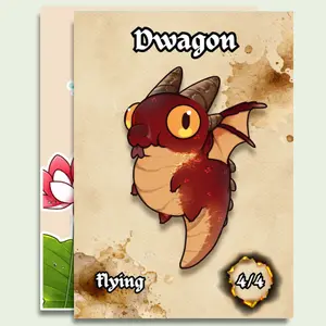 Dragon token // Custom foil cards for Magic the Gathering