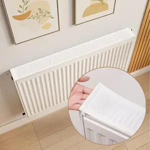 1pc Radiator Dust Cover 40/60/80/100/120/140/160/200x10cm Block Decorative Radiator Pad Built-in Magnet Fixed Household Tools