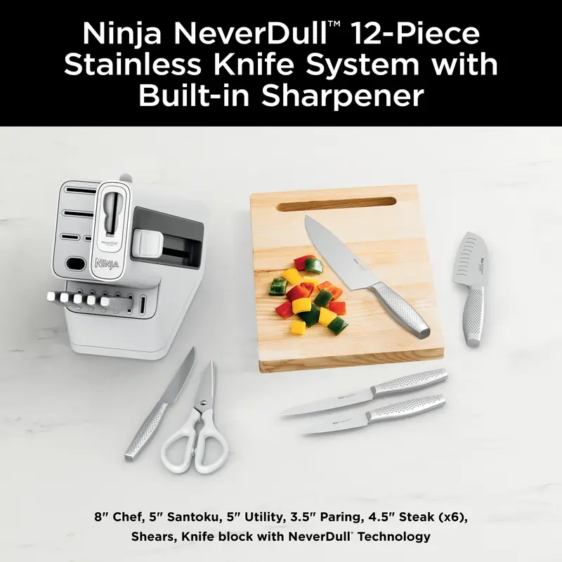 Kitchen knife system arranged for everyday food preparation