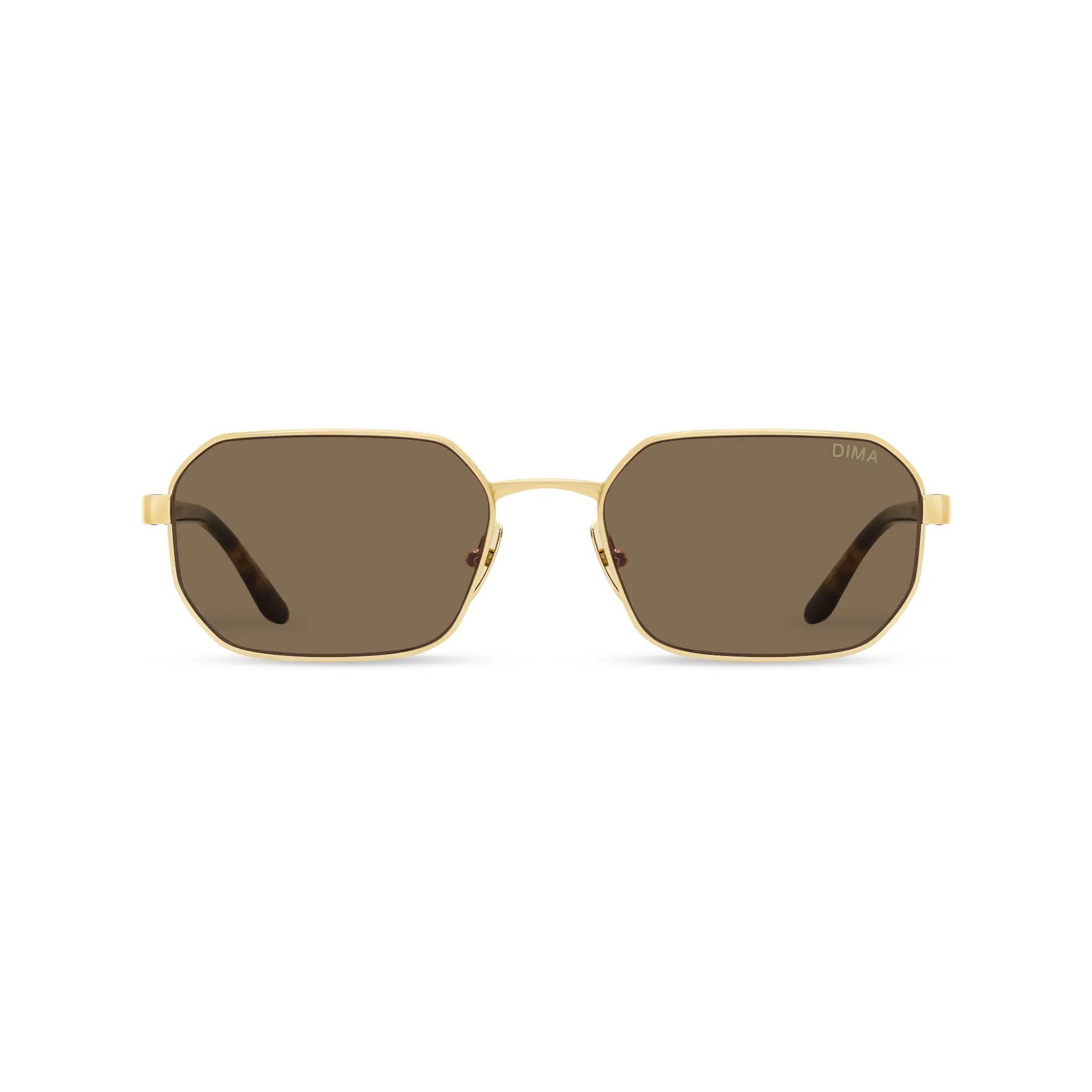 DIMA Crux Unisex Hexagon Sunglasses, Classic Statement Frame in Bio-Acetate & Metal, Lightweight Designer Eyewear with HD CR39 Lens & UV400 Protection, Fashionable Sunglasses, Fashion Eyewear, Geometric Sunglasses