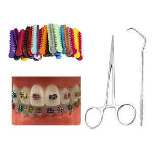 Ligas para Brackets Ortodoncia Orthodontic Braces Color Changing Kit Dental Ligature Ties for Brackets Change Braces Color Easily DIY Braces Color Kit 1040pcs