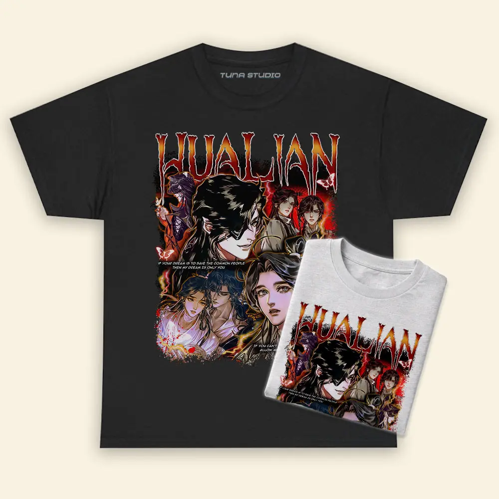 Hualian Hua Cheng Xie Lian Shirt, TGCF Heaven Official Blessing Manhua Chinese Comic Novels T-shirt Sweatshirt Hoodie Gift For Fan Fabric Top
