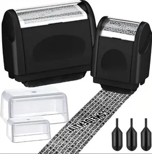 ideas 5 PACK-Privacy Protection Security Roller Stamp — Address & Billing Info Blocker, Home & Office Mailing Essentials 100m Long-Lasting Roll love gift