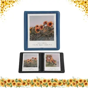 Small Polaroid Photo Album Book – Holds 32 Pockets for Polaroid Now, i-Type, 600, SX-70 & Wide 300/400 Square Film, Mini Picture Storage valentines day gift
