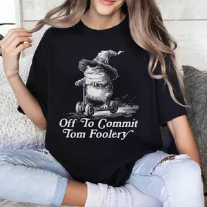 Off To Commit Tom Foolery Shirt, Funny Frog Wizard Meme, Weirdcore Shirt, Unhinged Shirt, Whimsical Meme Shirt, Adults Sarcastic Men Women