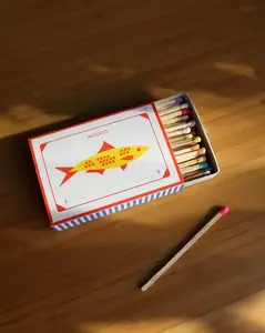 FISH RISOGRAPH PRINTED MATCHBOX FISH RISOGRAPH PRINTED MATCHBOX