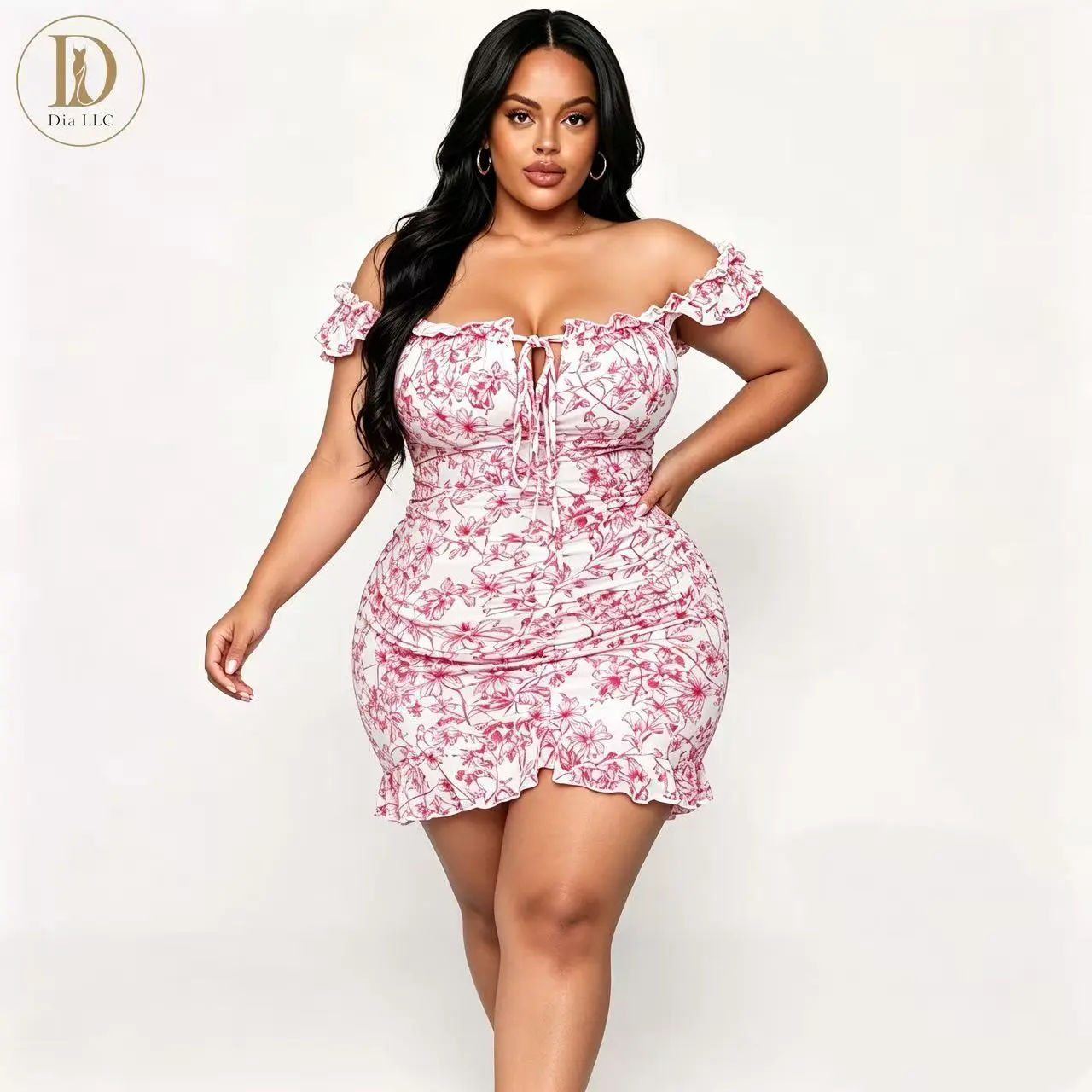 Plus Size Women's Sexy Sweet Spring Dress Flowy Cute Casual Daily Wear Party Date Night Comfortable Trendy 2026