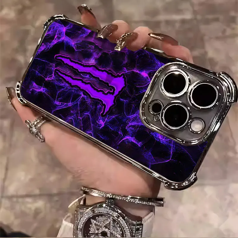 Demon Mansttar Energy Drinks Lover Pattern Tough Electroplated TPU Casing For iphone 16 15 14 13 12 11 X XS PRO PLUS MAX Four Corners Anti-Fall Transparent Soft Silicone Gift Shockproof Protection Anti-Drop Protective Protector Phone Cases Shell Cover