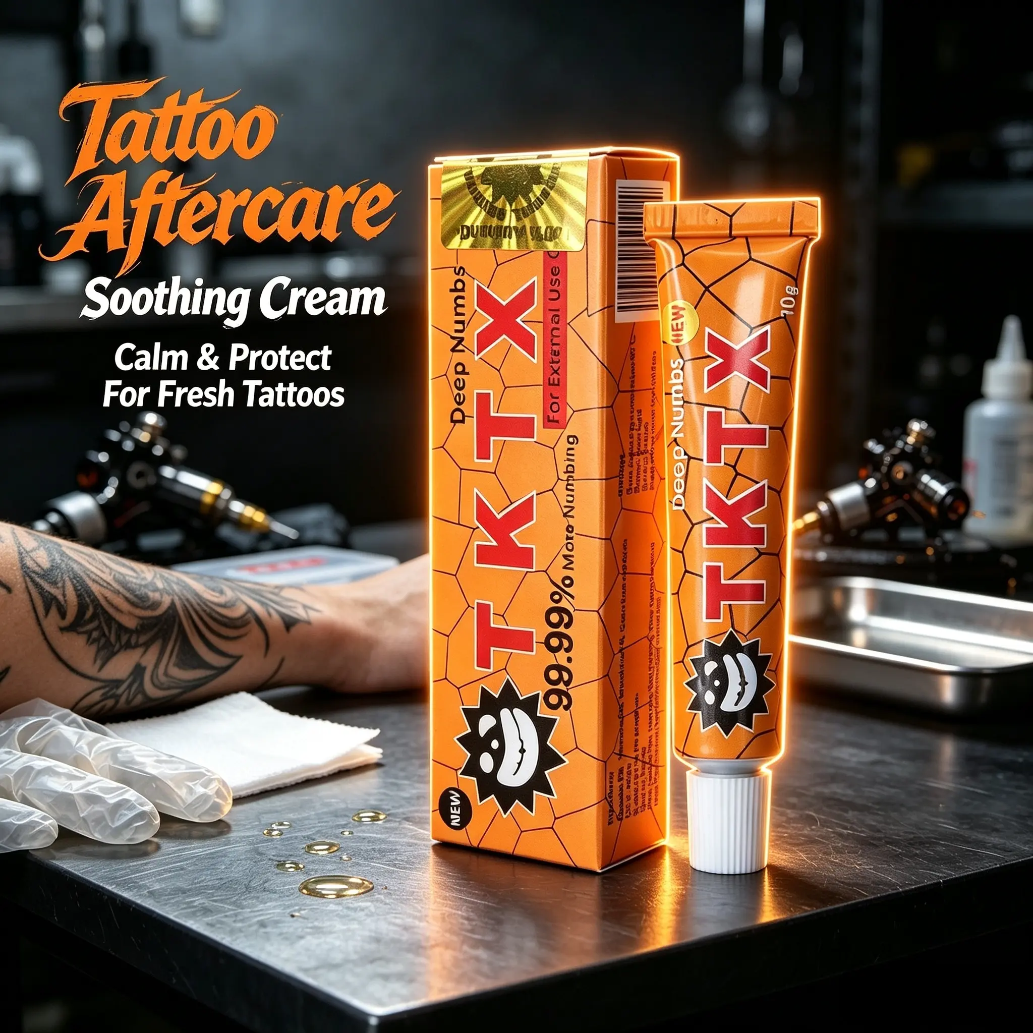 TKTX 10g Local Anesthesia Cream - 6-8 hour local relief， Laser Removal | Beauty & Personal Care Tattoo Aftercare Item，Maximum Strength Numbness Tattoo Cream