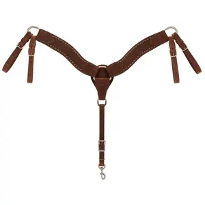 Weaver Leather Buckstitch Breast Collar - Premium Handcrafted Western Horse Tack Dusk / Roper