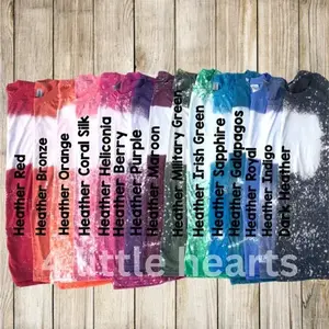 wholesale bleached blank T shirts