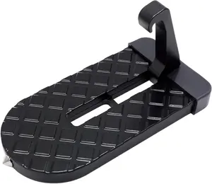 Car Door Step, Universal Fit Car Roof Access, Foldable Aluminum Alloy Step, 400lbs Load Capacity, Fits Most Cars, SUVs