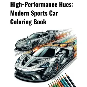 High-Performance Hues: Modern Sports Car Coloring Book