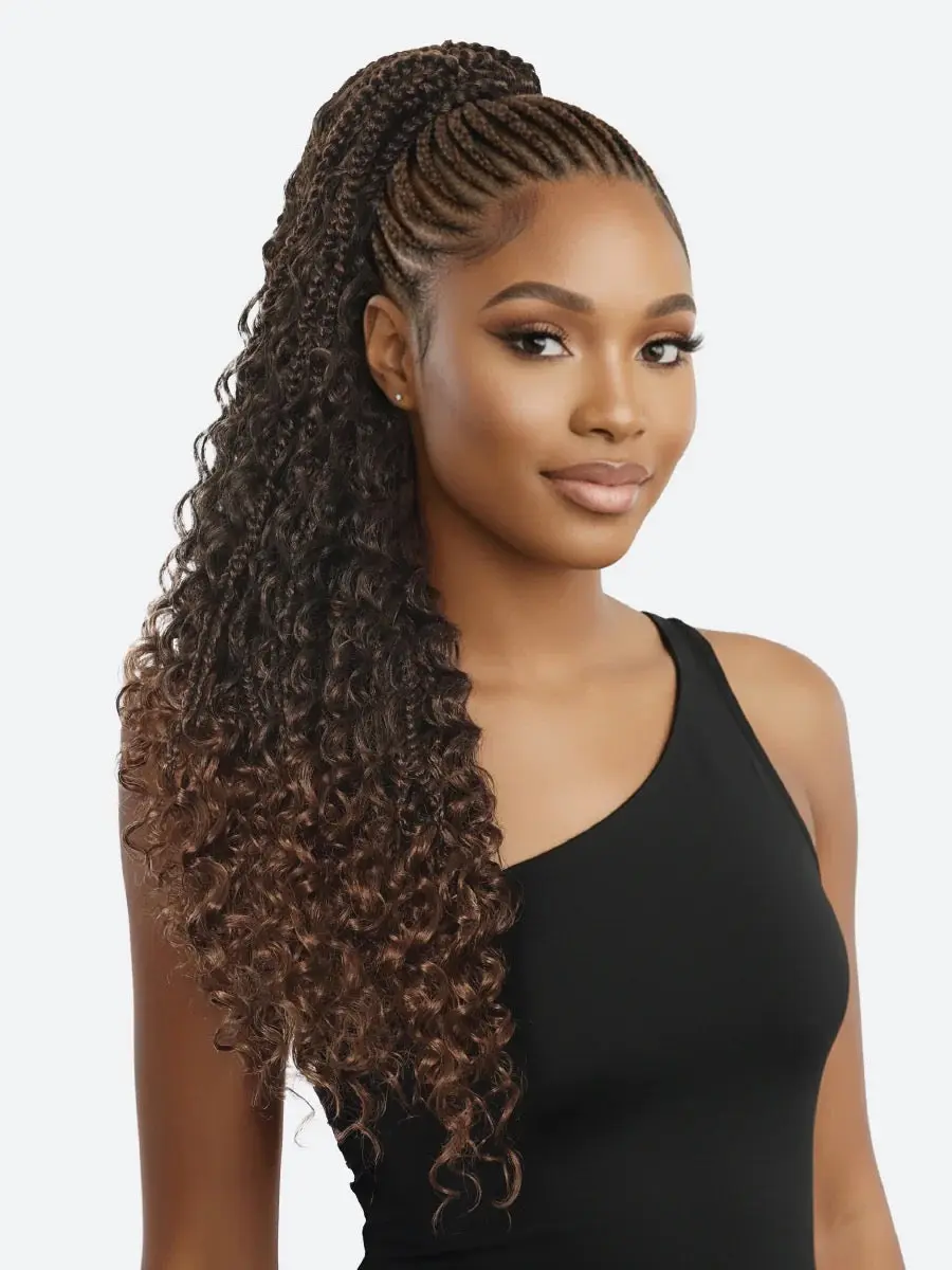 EVE FHP 520 Box Braid Drawstring Ponytail 26"