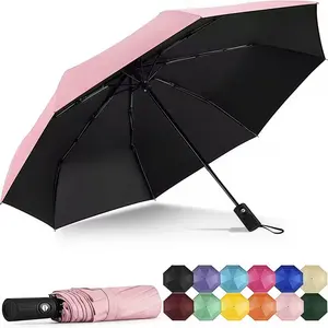 Dual-Use Automatic Folding Umbrella One click opening and closing fully automatic umbrella, available in multiple colors, simple and stylish design, suitable for both men and women
