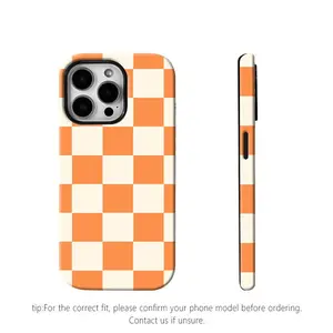 Covey Studio Matte Anti-Slip Checkerboard Phone Case, Anti-Fingerprint Scratch Resistant Premium Texture Cover Compatible with iPhone 11 12 13 14 15 16 17 XS
