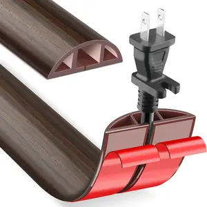 Floor Cord Cover Cable Cavity Self Adhesive Cord Hider Floor, Floor Electric Cord Covers, for Living Rooms, Rooms, Offices Floor Cable Cover - Cord Protector