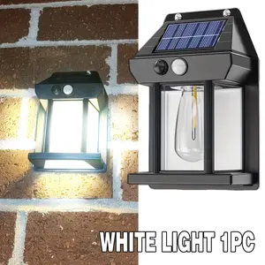 New Solar Wall Light Rechargeable, Motion Detection & Automatic Night Lighting, Three Modes, Perfect for Villa Garden Patio
