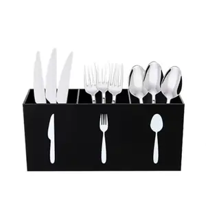 Multifunctional Kitchen Utensil Storage Box, Durable Ps Material, Space-Saving Design, Ideal for Home & Restaurant Use