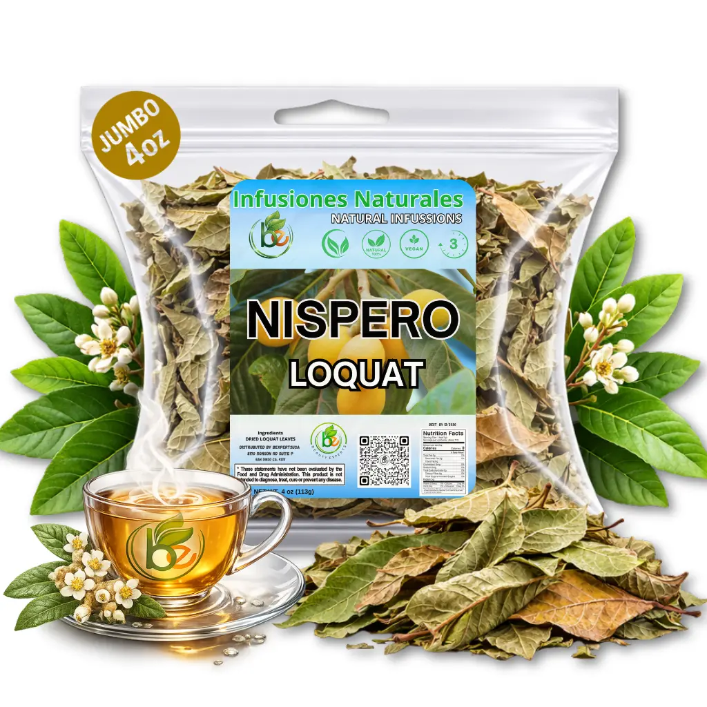 Te Hojas de Nispero (té de hojas de níspero) - 4 oz (113 g) - 100% natural, artesanal, sin OMG, sin gluten, vegano Tea (1)