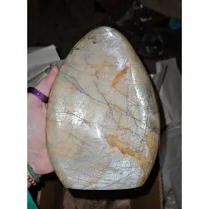 Peach Moonstone Freeform - X-Large