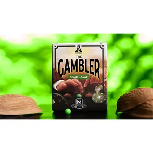 THE GAMBLER / THREE SHELL GAME (Gimmicks and Instructions) by Apprentice Magic - Trick