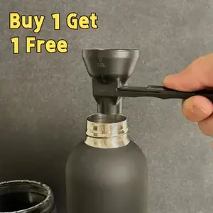 2pcs Anti-Spill 2-in-1 Coffee Scoop with Funnel - 2-Tablespoon Measuring Scoop for Reusable K-Cups | Dishwasher Safe Scoop for Ground Coffee/Protein Powder/Tea Maker | Compact Storage Design - A Gift for Friends & Family (new years gifi)