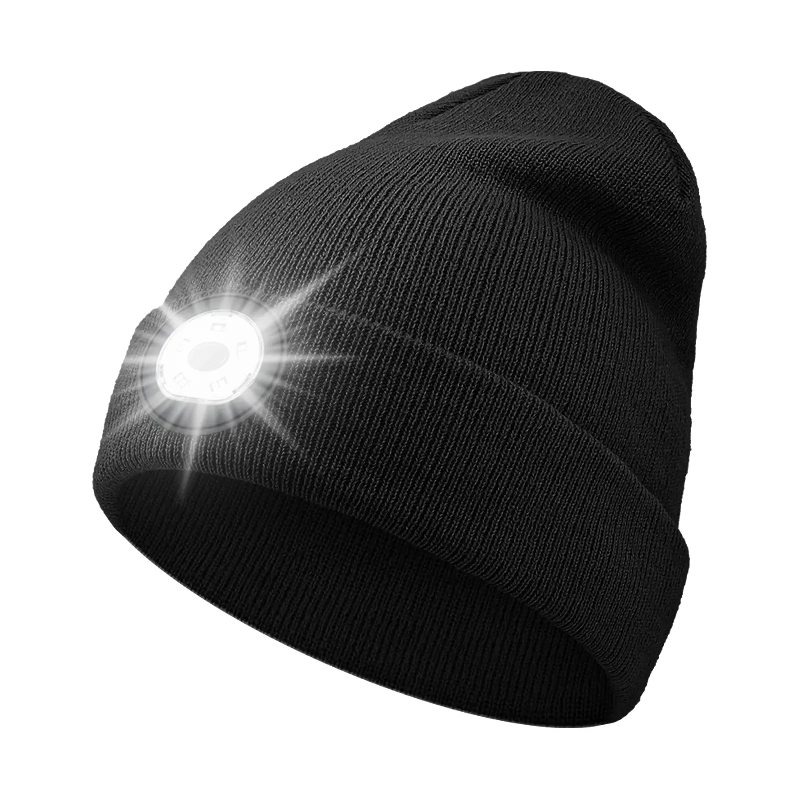M1-L1 (Light) EDM Festival Outdoor Beanie - Music Reactive LED, 20W Multifunctional Wireless USB Rechargeable Audio Speaker, 16M Color Beat Sync, TikTok Viral Glow Gear for Raves, Camping, Multifunctional Wireless Speaker, Usb Rechargeable Speaker