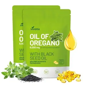 Oil of Oregano with Black Seed Oil 300 Capsules|Natural Antioxidants |Nutritional Support | Highly Effective Botanicals Dietary Healthcare Supplement Fitness Vitamin Edible