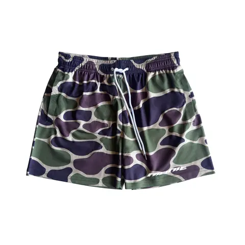DUCK CAMO SHORTS 5" INSEAM track short basketball camo short mesh short