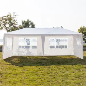 10'x20' Party Canopy Tent Outdoor Wedding Waterproof UV Protection Gazebo Pavilion with 4 Removable Sidewalls Heavy Duty Portable Camping Shelter BBQ Pavilion Canopy Cater Events, backyard  Tent