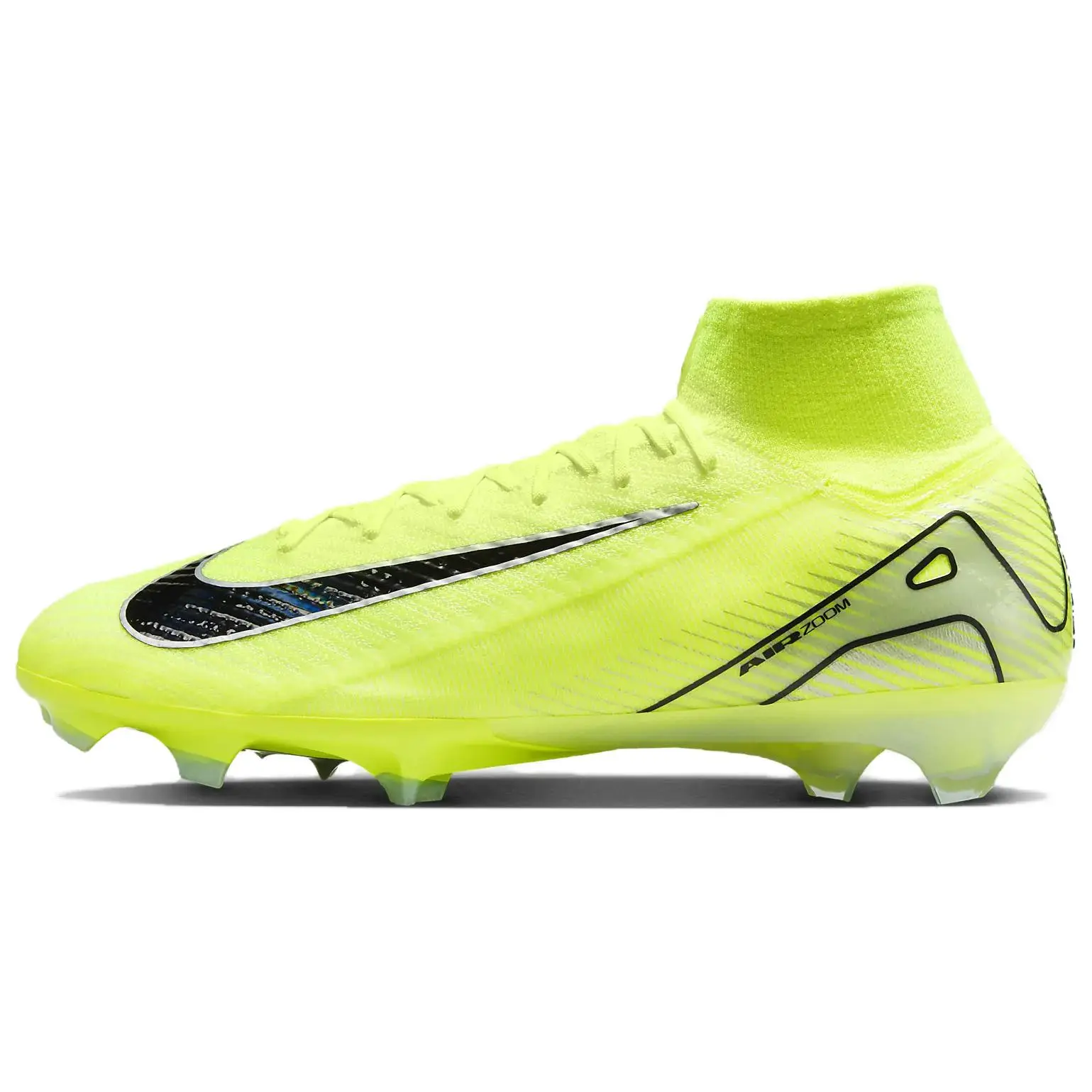 Nike Mercurial Superfly 10 Elite FG Mad Voltage Pack Durable Non-slip Soccer Cleats Unisex Volt Black FQ1454-700