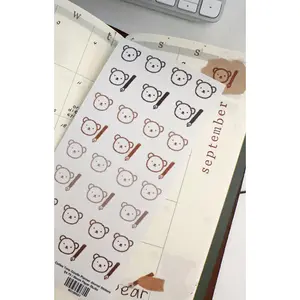 Bear Journals Doodle Planner Journal Stickers