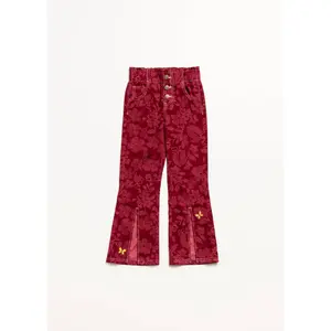 Flower Child Flares: Ornate Corduroy / Size 2