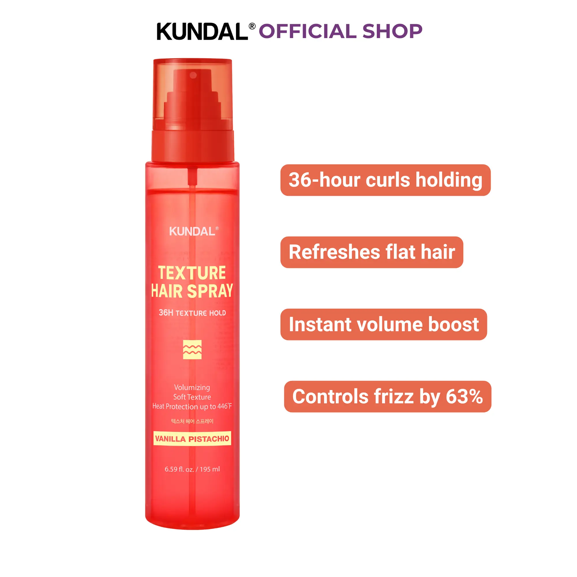 [KUNDAL] Texture Hair Spray Vanilla Pistachio