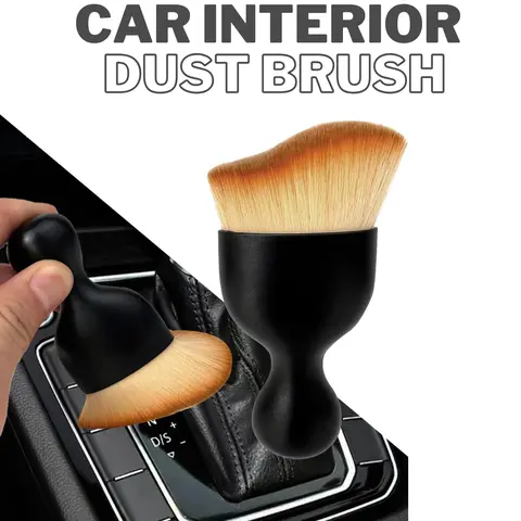 Car Interior Dust Brush, Auto Detailing Brush, Soft Bristles Car Cleaning Brushes, Tool for Air Conditioner Vents, Leather, Computer, Scratch Free