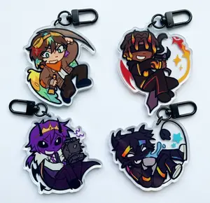 Unstable Universe MCYT Yt Translucent Acrylic Keychain, YT portable universe & lifesteal smp keychains