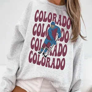 Retro Colorado Hockey Sweatshirt , Avalanche Sweater, Avalanche Shirt, Gift for fan, Vintage Colorado Ice Hockey, Colorado Hockey Sweater