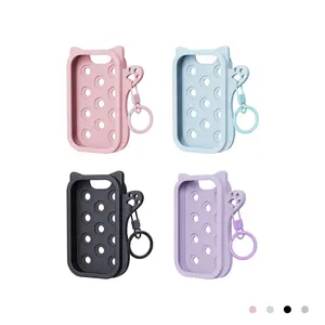Hand sanitizer spray protective case, easy to carry, protection not easy to break, silicone protective case spray, can be hung silicone case, hung on bag, keychain, Hand Sanitizer Holder