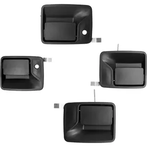 Exterior Door Handle Set, Compatible with 1999-2016 Ford F250 F350 F450 F550 Super Duty | 2000-2005 Ford Excursion & More, Outside Front & Rear Left & Right Side with Key Hole | Replace# 79306 79307